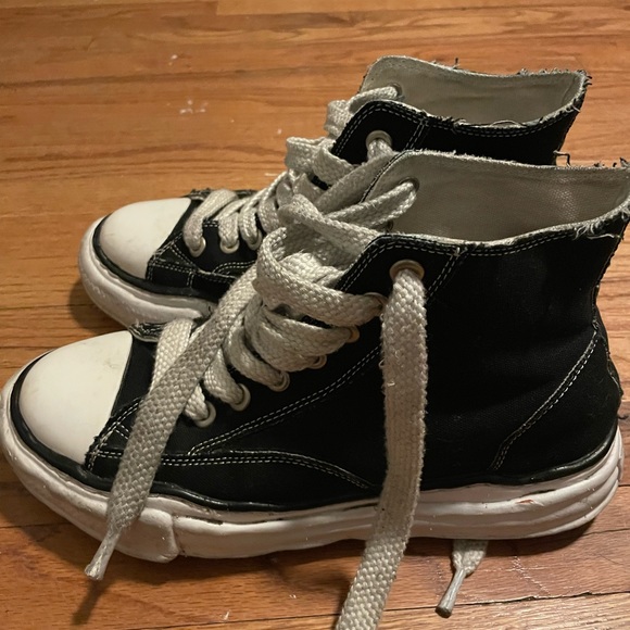 Maison mihara yasuhiro canvas high top
